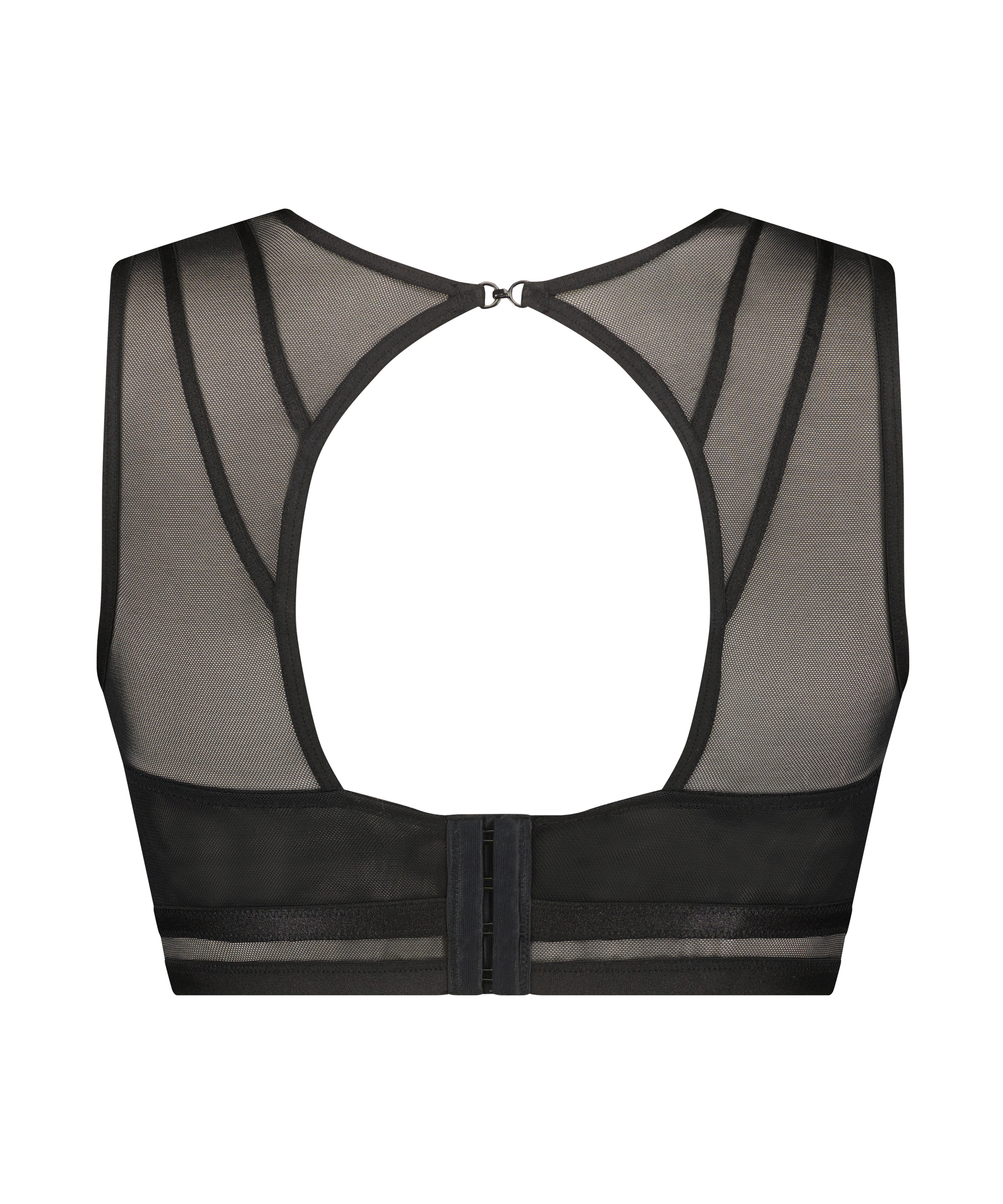 Fiona High Neck Bralette, Black, main