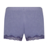 Velvet lace shorts, Purple