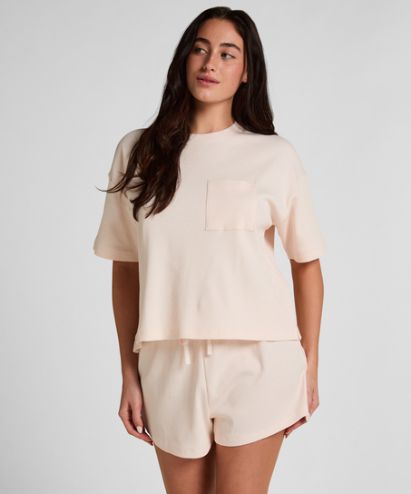 Pyjama Top Waffle, Pink