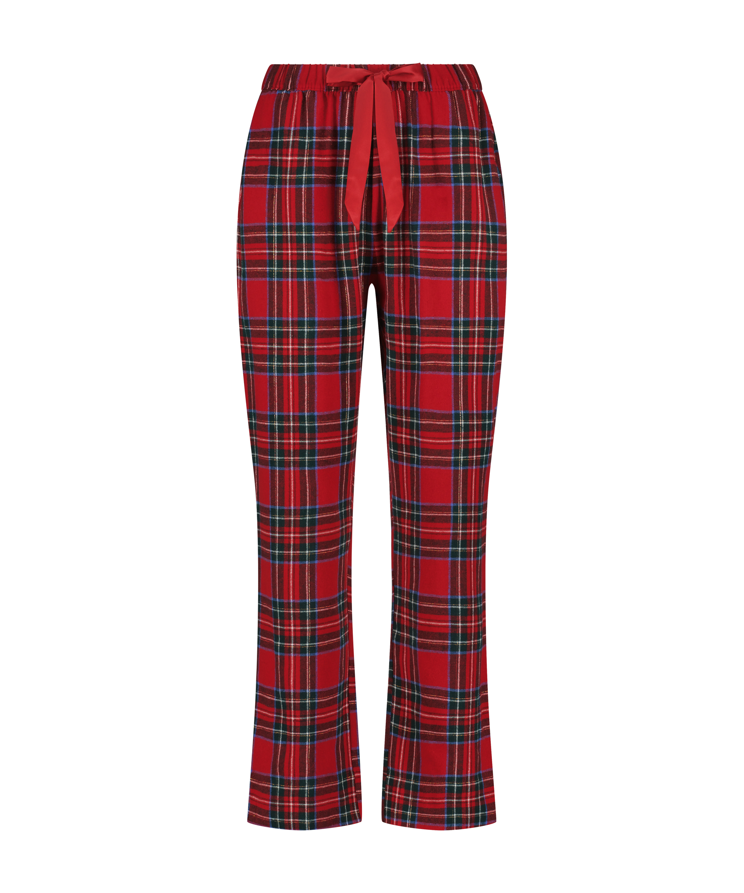 Flannel Pyjama Pants, Red, main