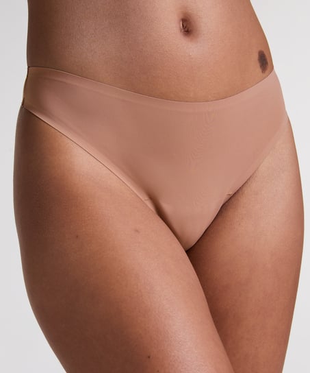 Invisible thong basic, Brown