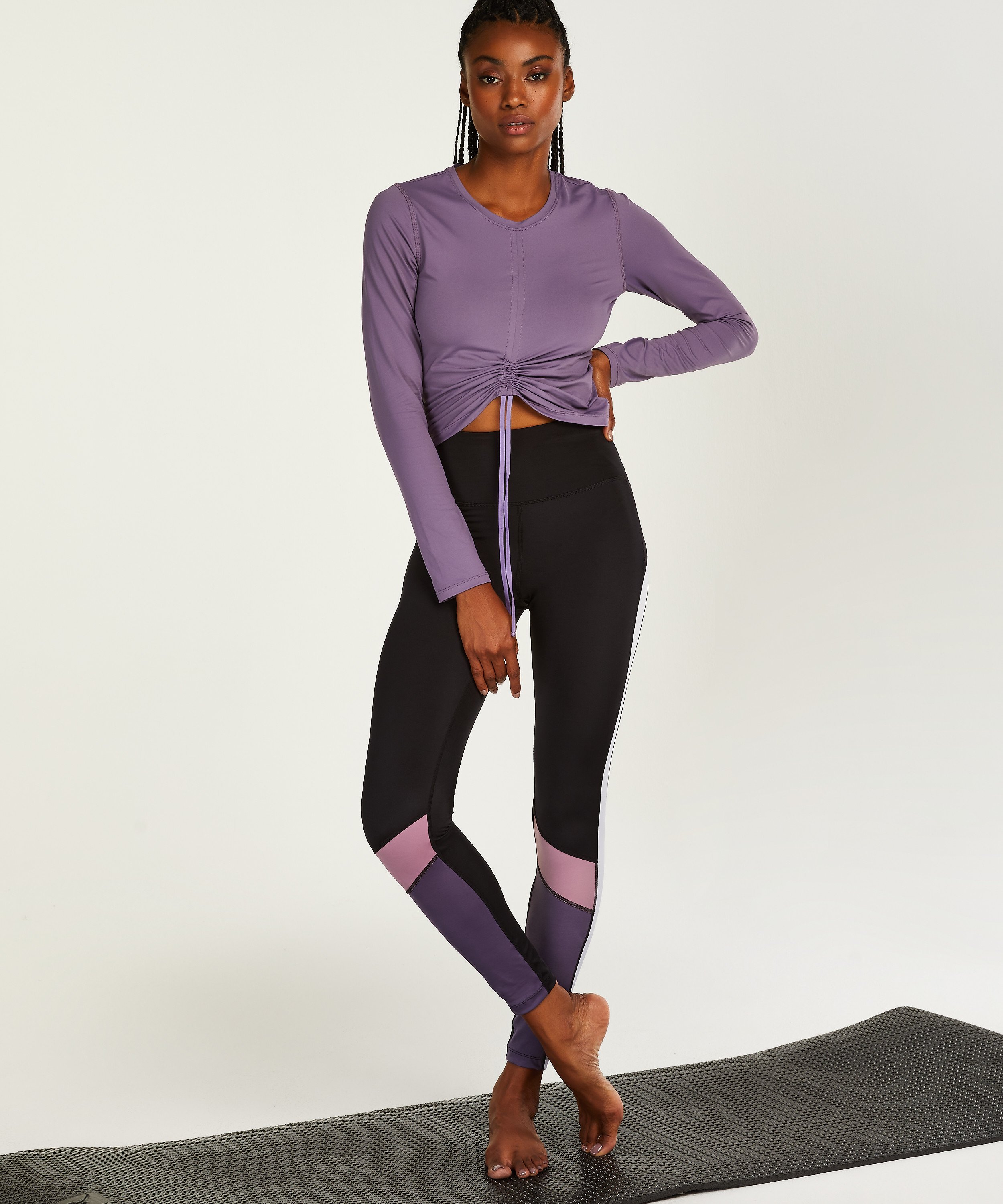 HKMX Long-sleeved sports top Aura, Purple, main
