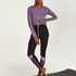 HKMX Long-sleeved sports top Aura, Purple