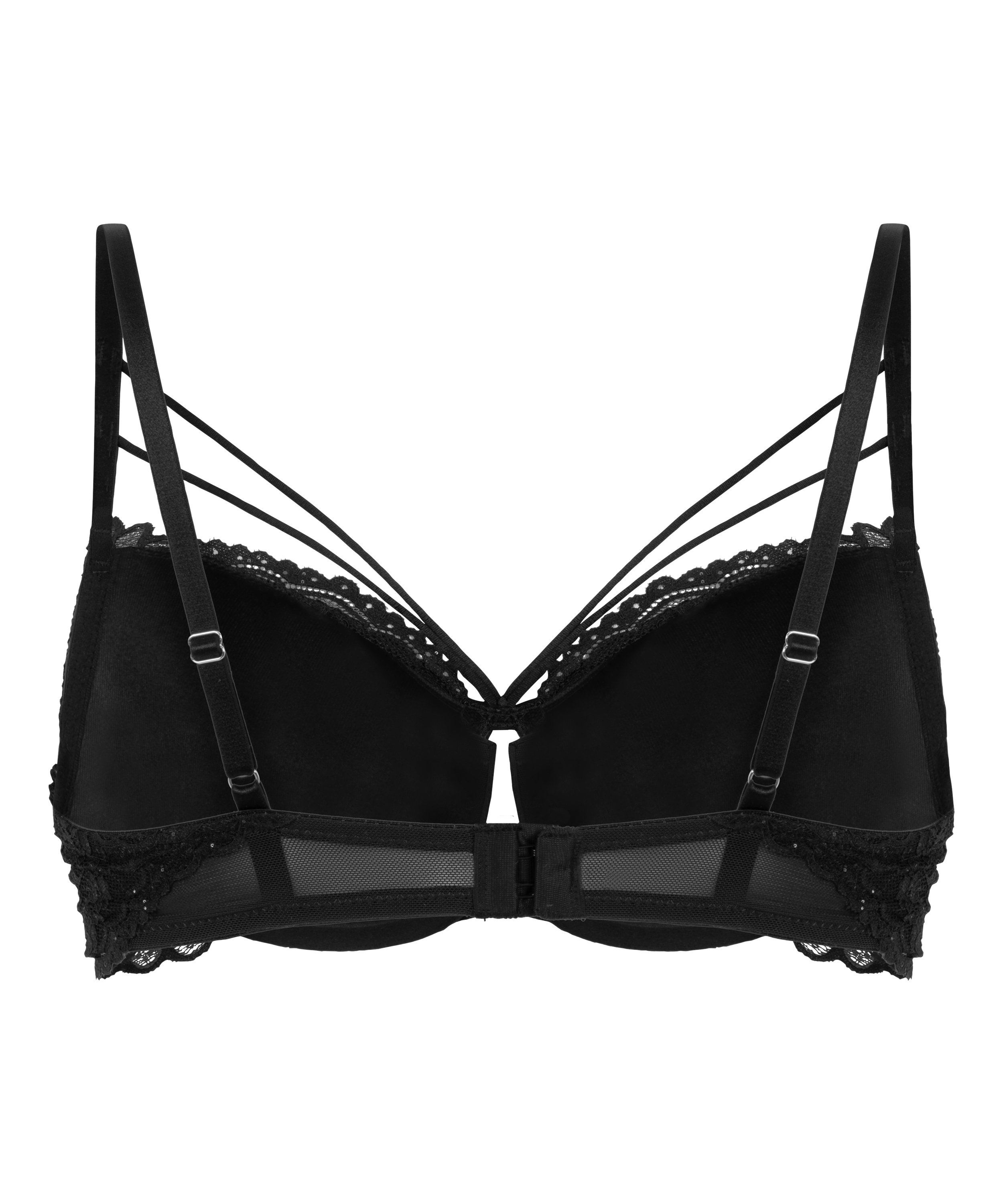 Sabrina Padded Underwired Bra, Black, main