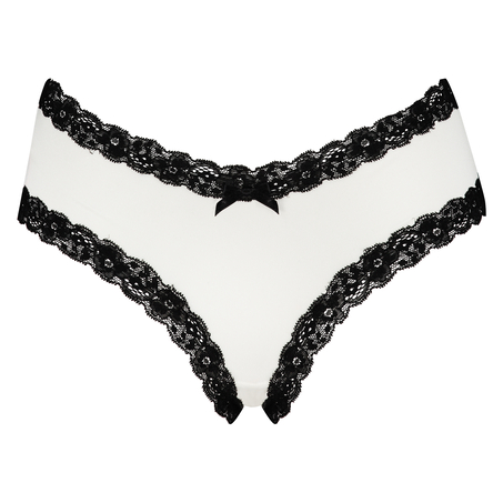 V-Shaped Microfibre Brazilian, White