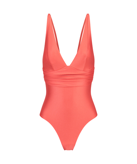 Luxe Shaping Swimsuit, Red