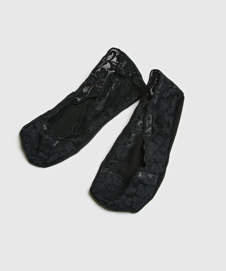 2 pairs Lasercut Footsies, Black