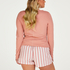 Long-Sleeved Pyjama Top, Pink