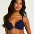Cardi Padded Push-up Underwired Bra, Blue