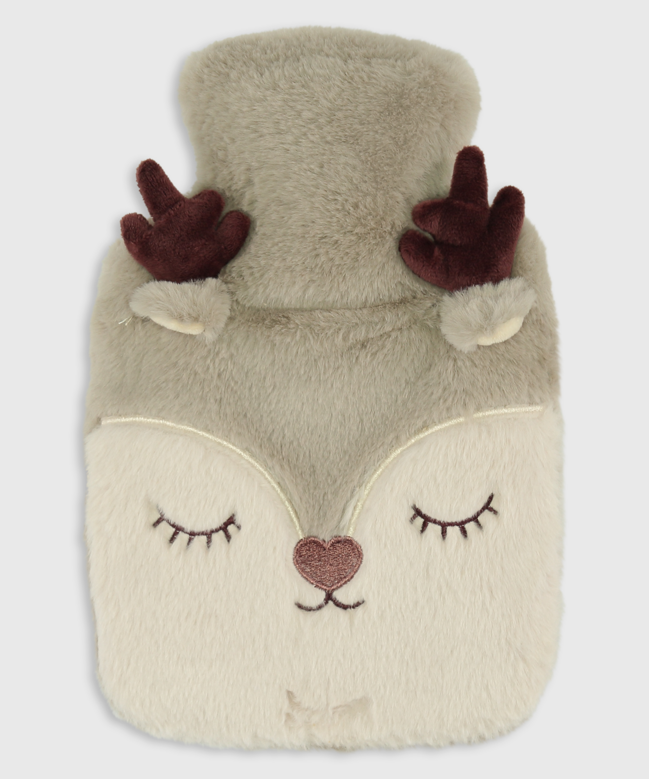 Reindeer Hot Water Bottle, Beige, main