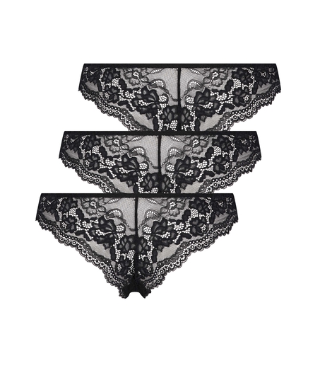 3-pack Chelsea Brazilian, Black