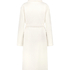 Fleece Bathrobe, White