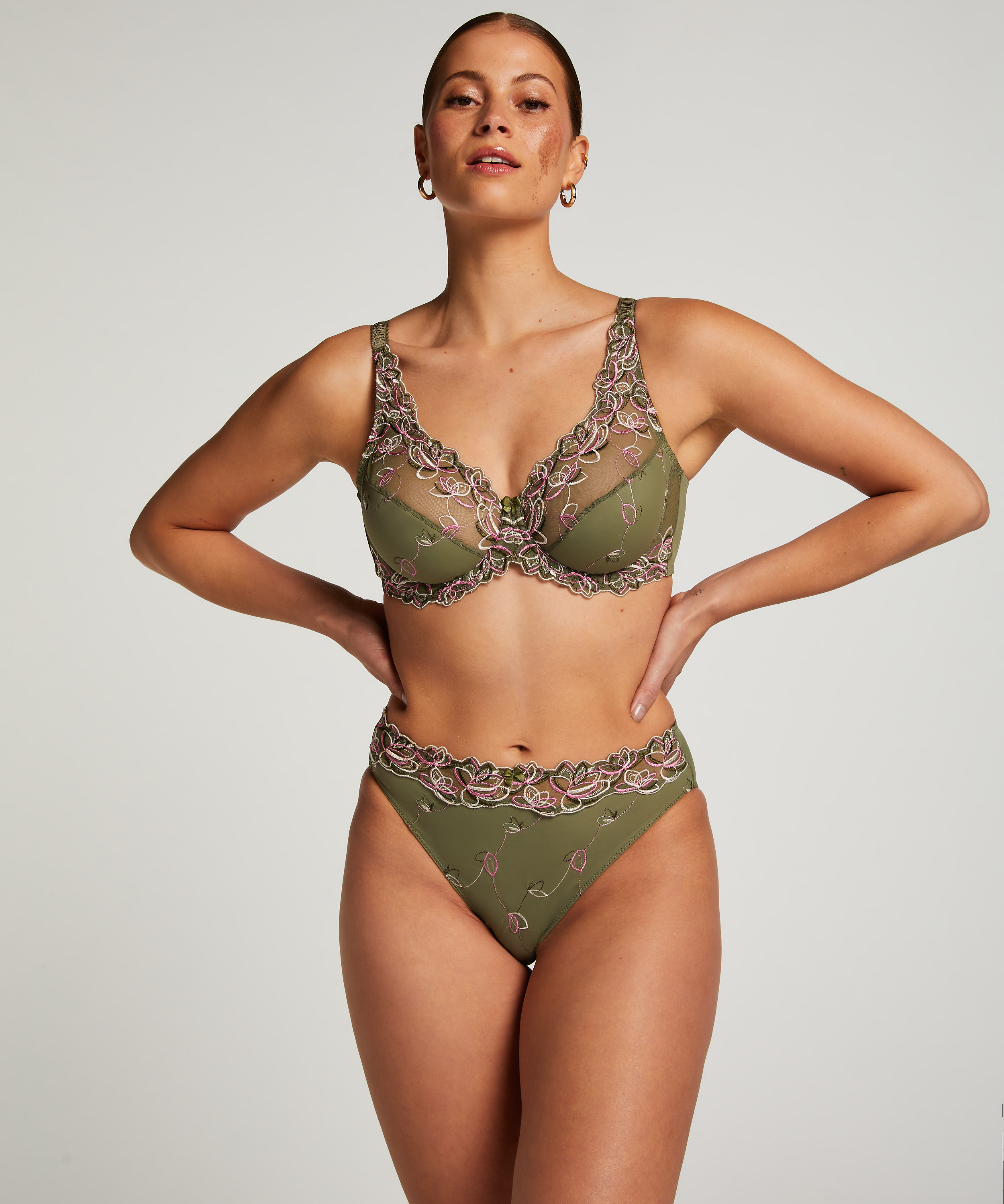 Diva High Knickers, Green, main