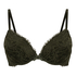 Teddy Padded Underwired Push-Up Bra, Green
