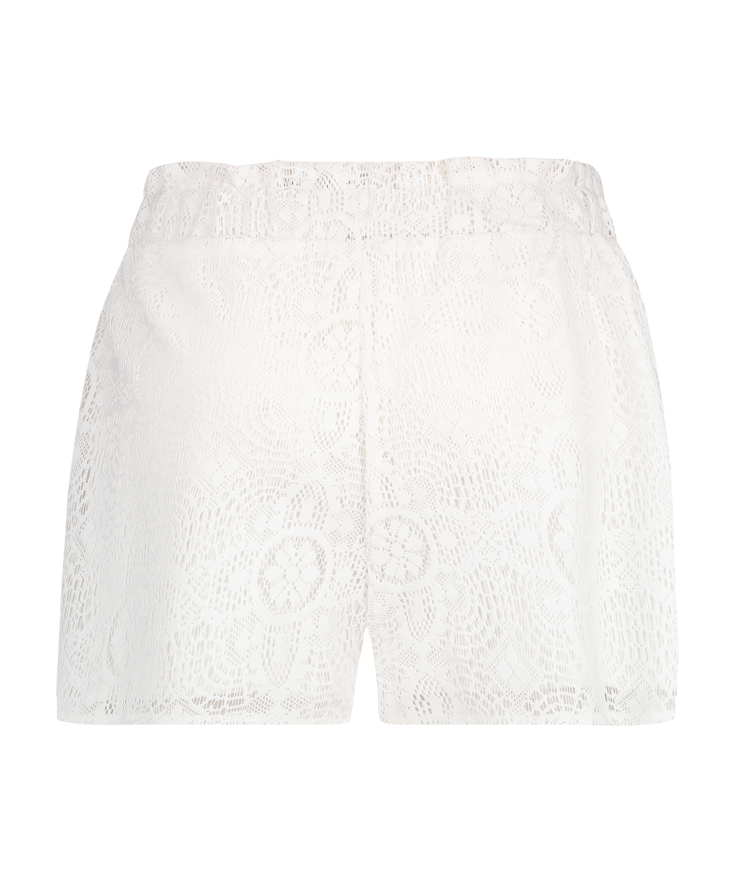 Lace shorts, White, main
