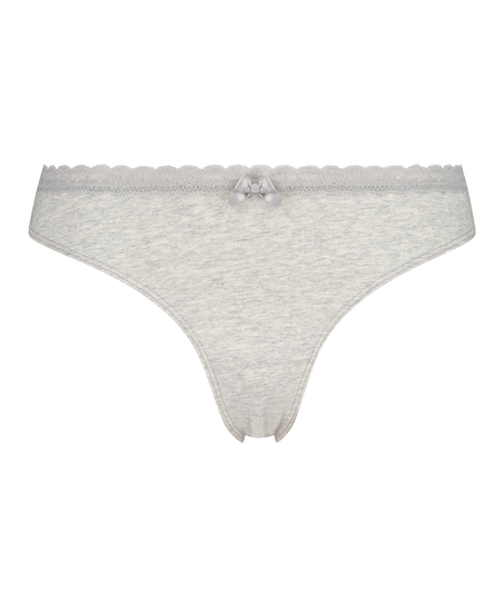Cotton thong, Grey