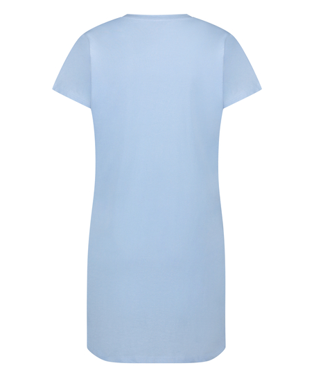 Round Neck Nightshirt, Blue