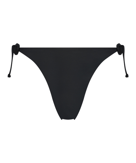 Luxe string bikini shorts, Black