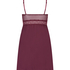 Grafic jersey lace slip dress, Purple
