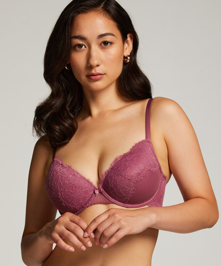 Bliss Padded Underwired Bra, Purple