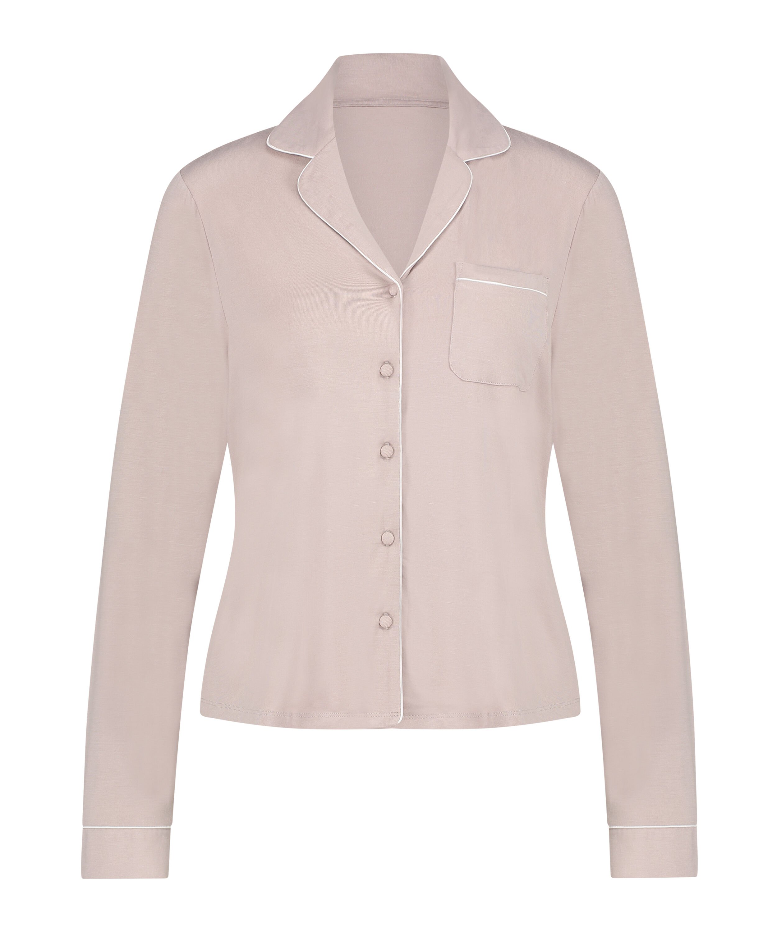 Essential Jersey Long-Sleeved Jacket, Beige