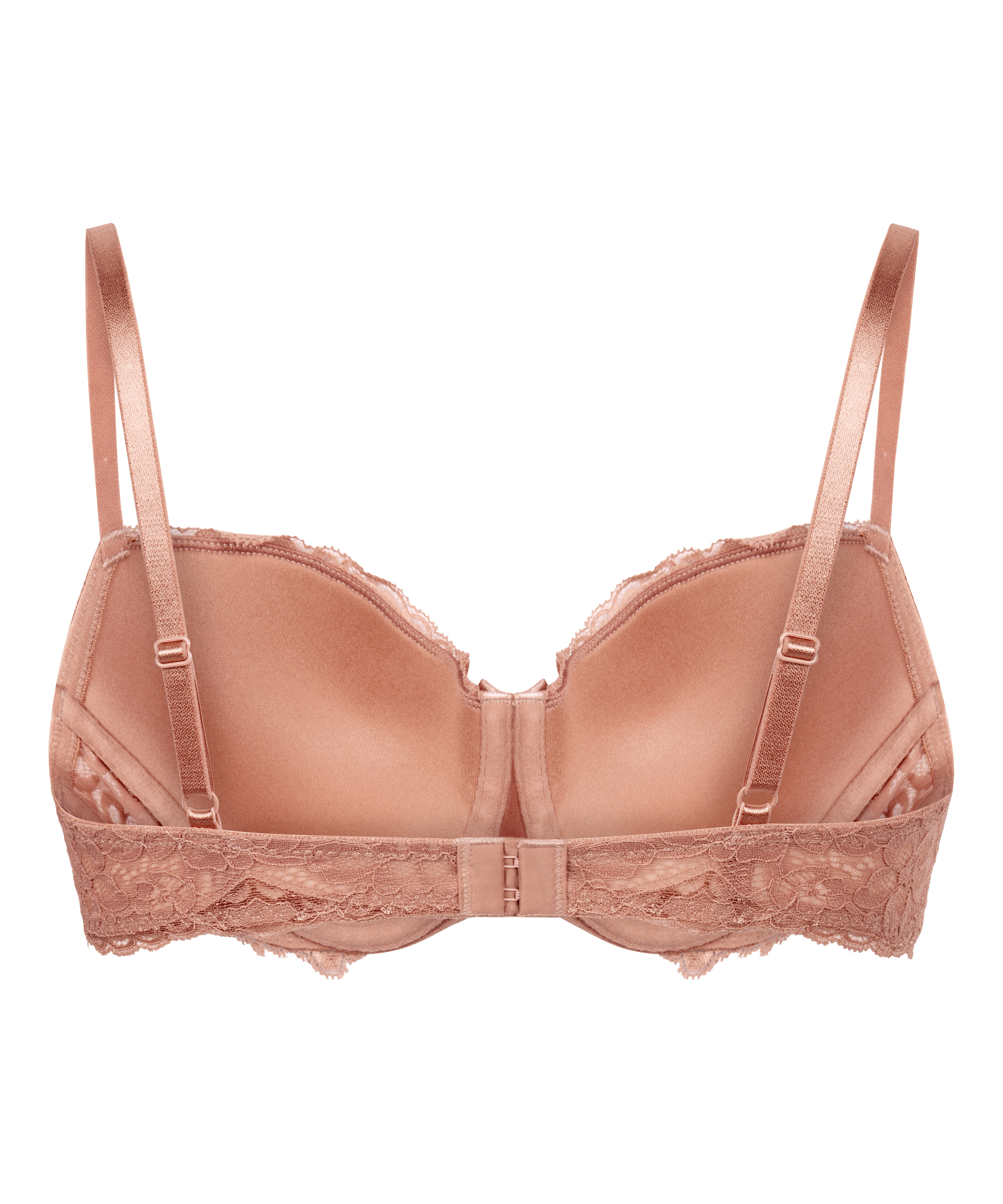Marine Padded Underwired Bra, Brown, main