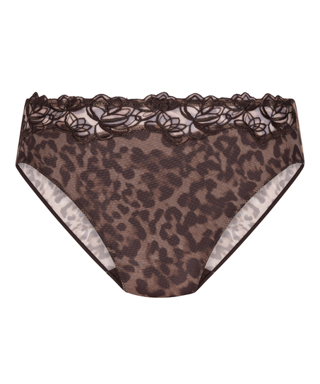 Diva High Knickers, Brown