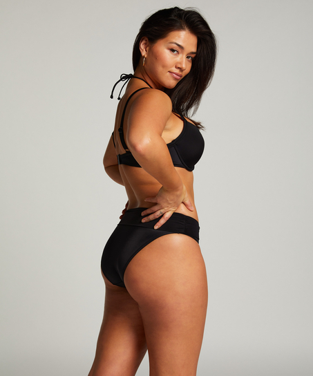 Luxe padded Underwired Bikini Top, Black