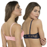 2 Strapless Padded Underwired Bras Lace, Blue