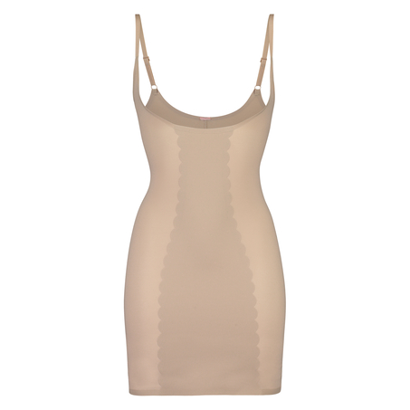 Sculpting scallop dress - Level 3, Beige