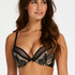 Malika Padded Underwired push-up Bra, Black