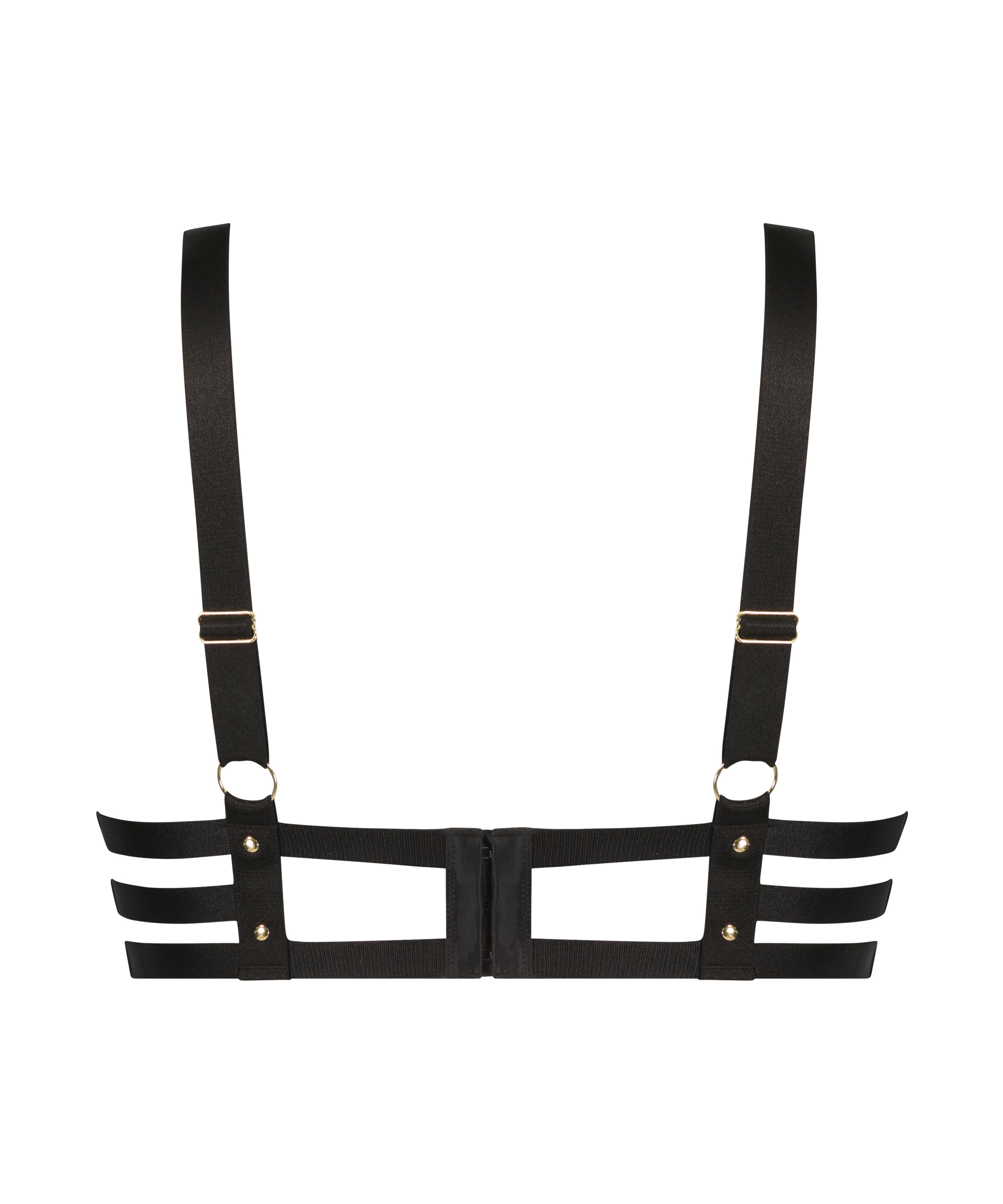 Shadow Padded Underwired Push-Up Bra, Black, main