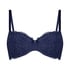 Marine Padded Underwired Bra, Blue