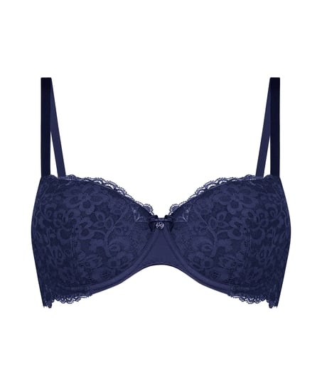 Marine Padded Underwired Bra, Blue