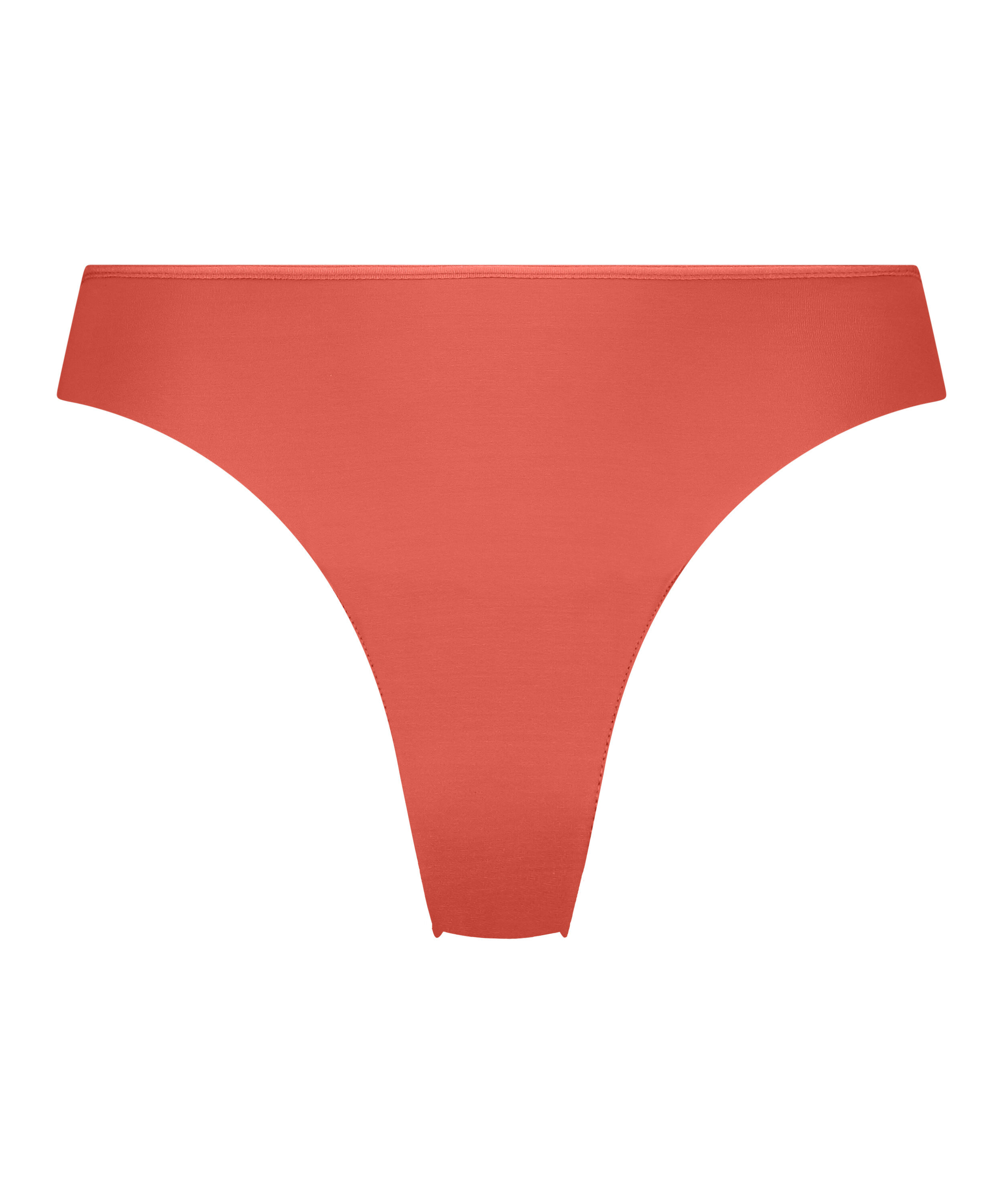 Lace Back Invisible Thong, Red