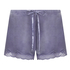 Velvet lace shorts, Purple