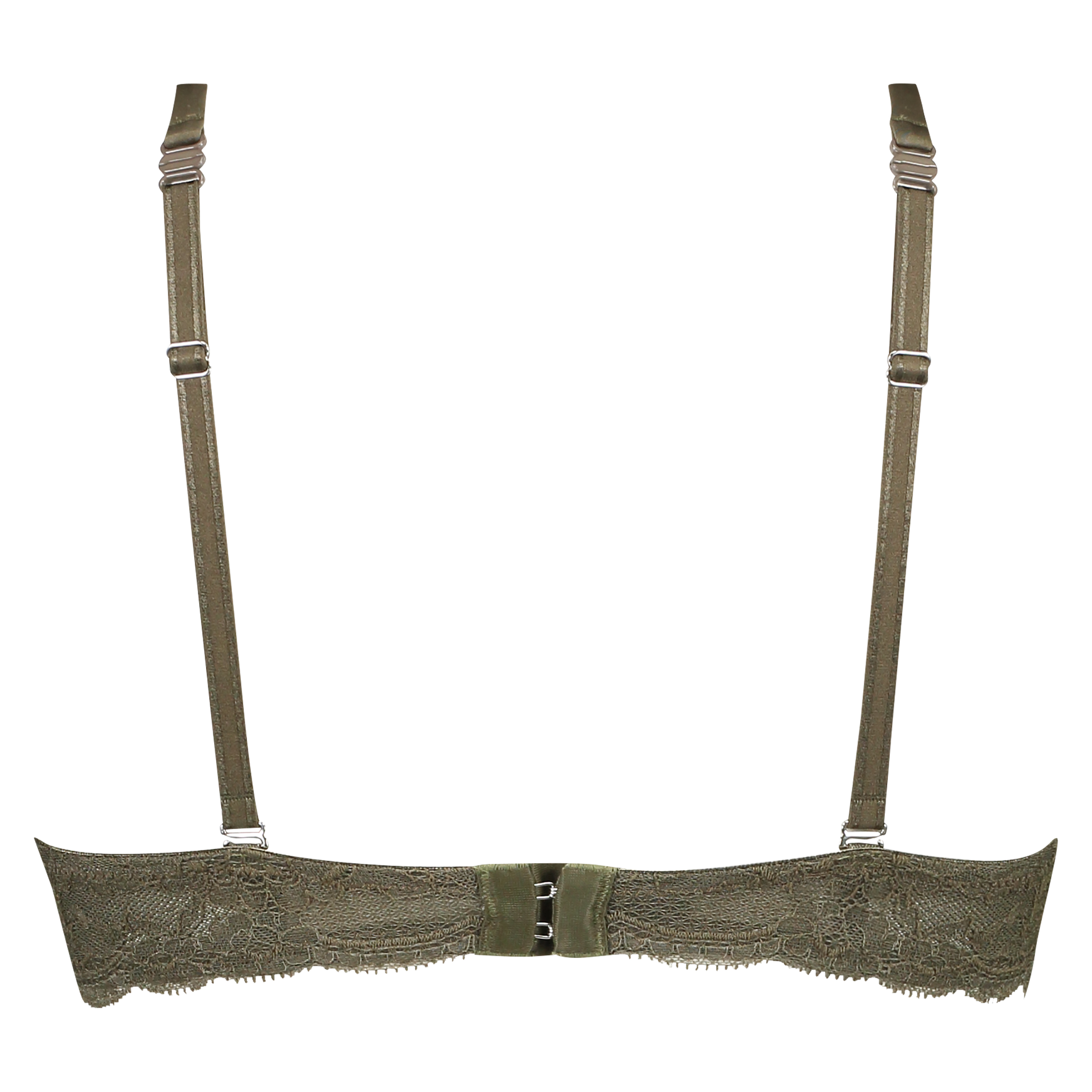 Angie Padded Underwired Push-Up Bra, Green, main