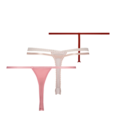 3-pack Thong, Pink