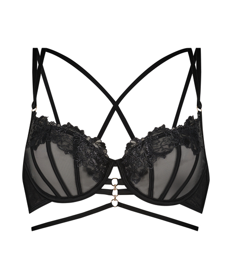 Eros Non-Padded Underwired Bra, Black