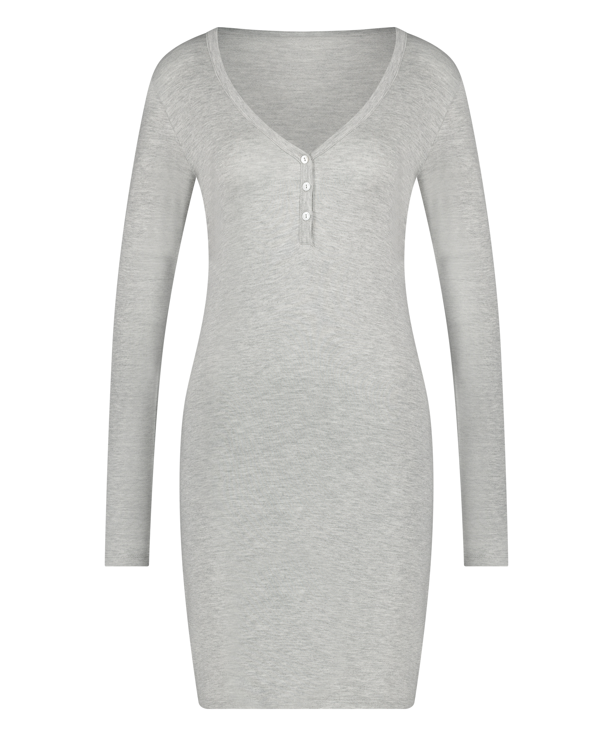 Henley Nightshirt, Grey, main