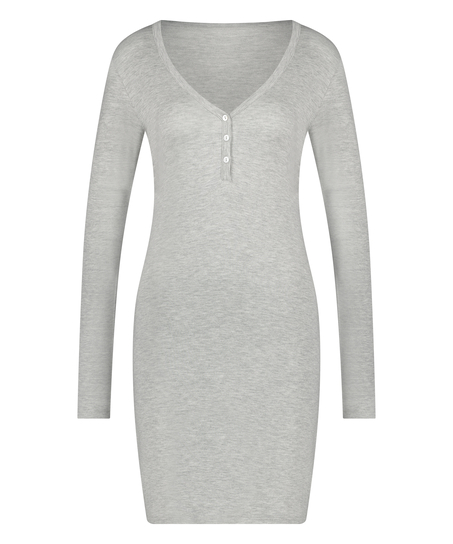 Henley Nightshirt, Grey