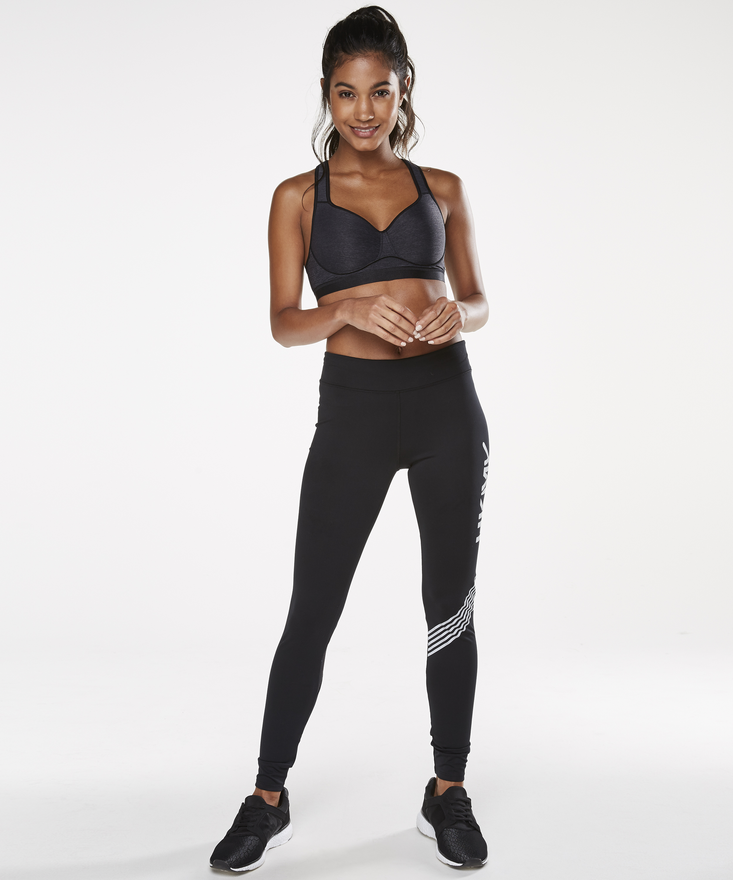 HKMX Sports bra The All Star Level 2, Grey, main