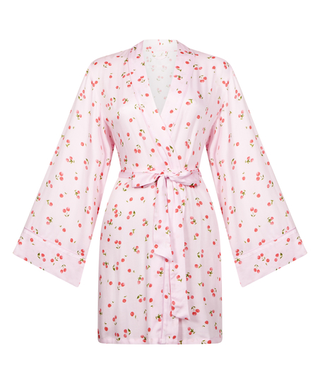 Satin Kimono, Pink
