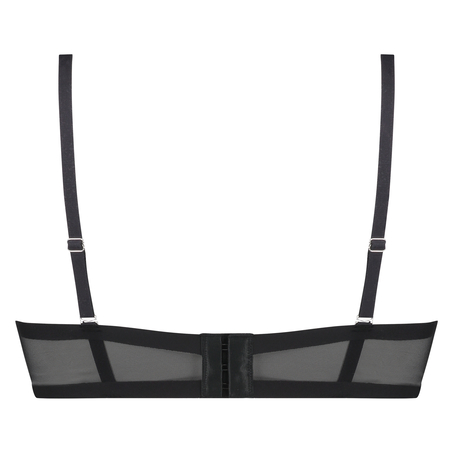 Kylie Padded Strapless Underwired Bra, Black