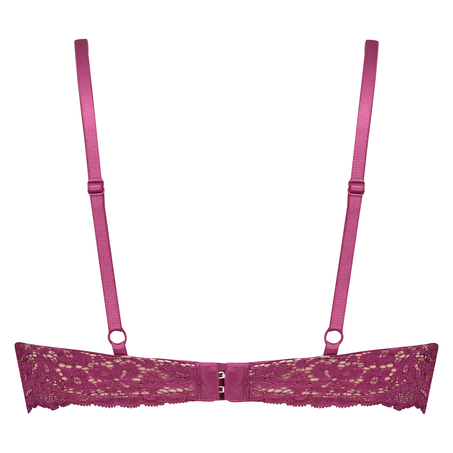 Rose padded push-up bra, Purple