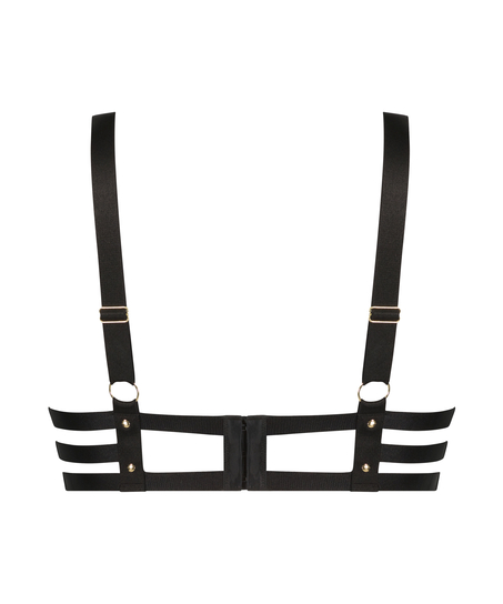 Shadow Padded Underwired Push-Up Bra, Black