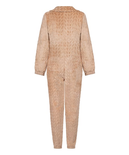 Onesie Cable Zip Up, Beige