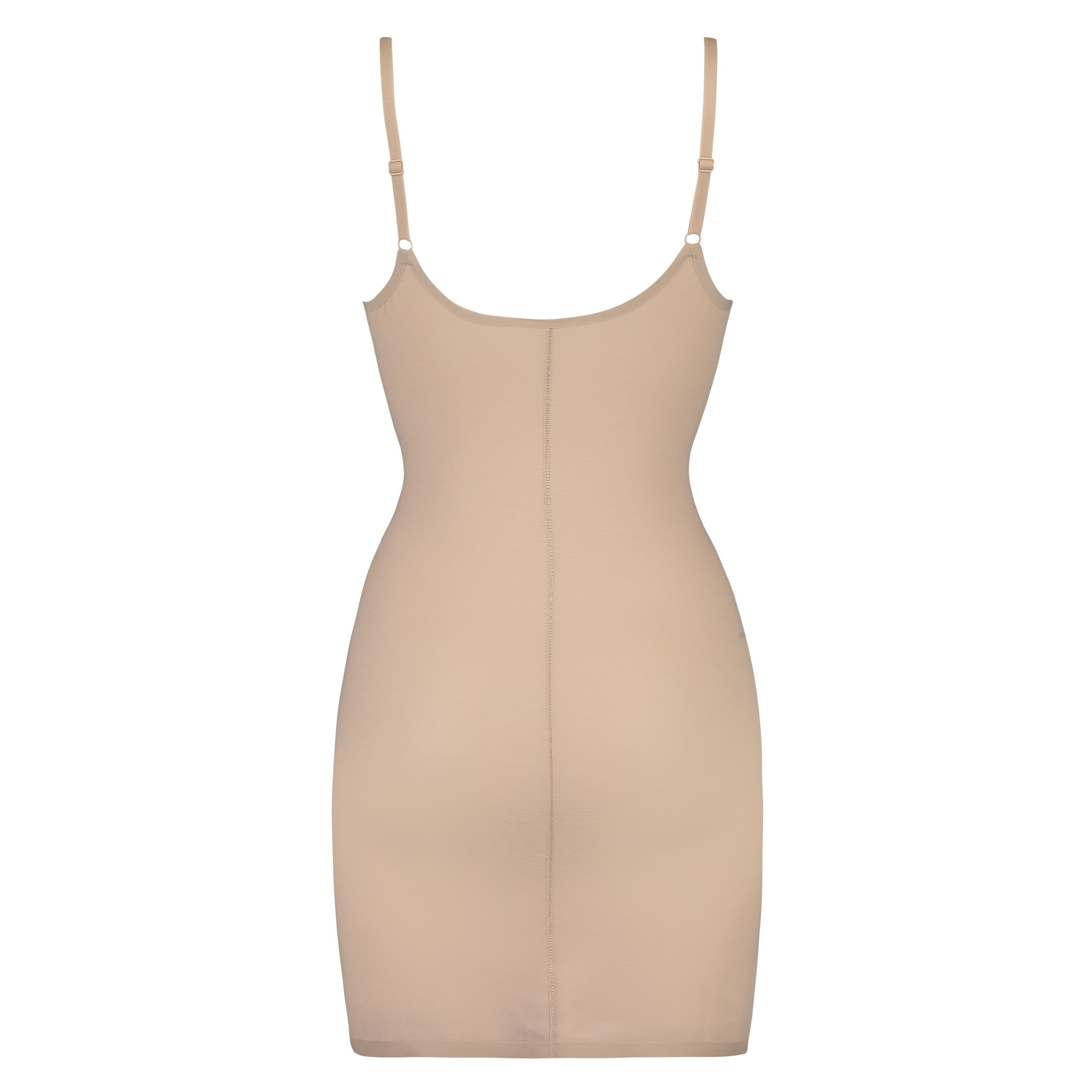 Sculpting scallop dress - Level 3, Beige, main