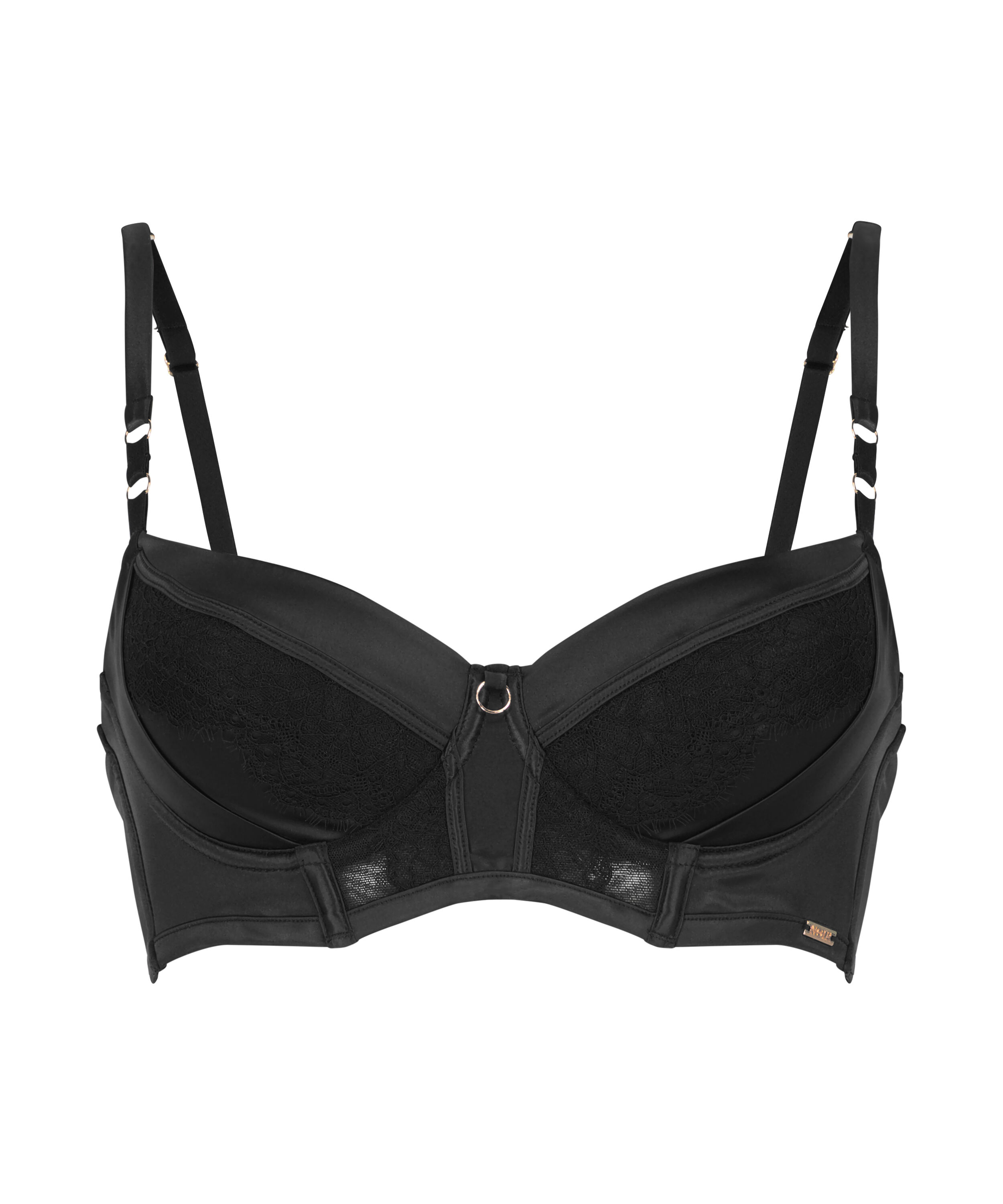 Nicole Padded Underwired Bra, Black