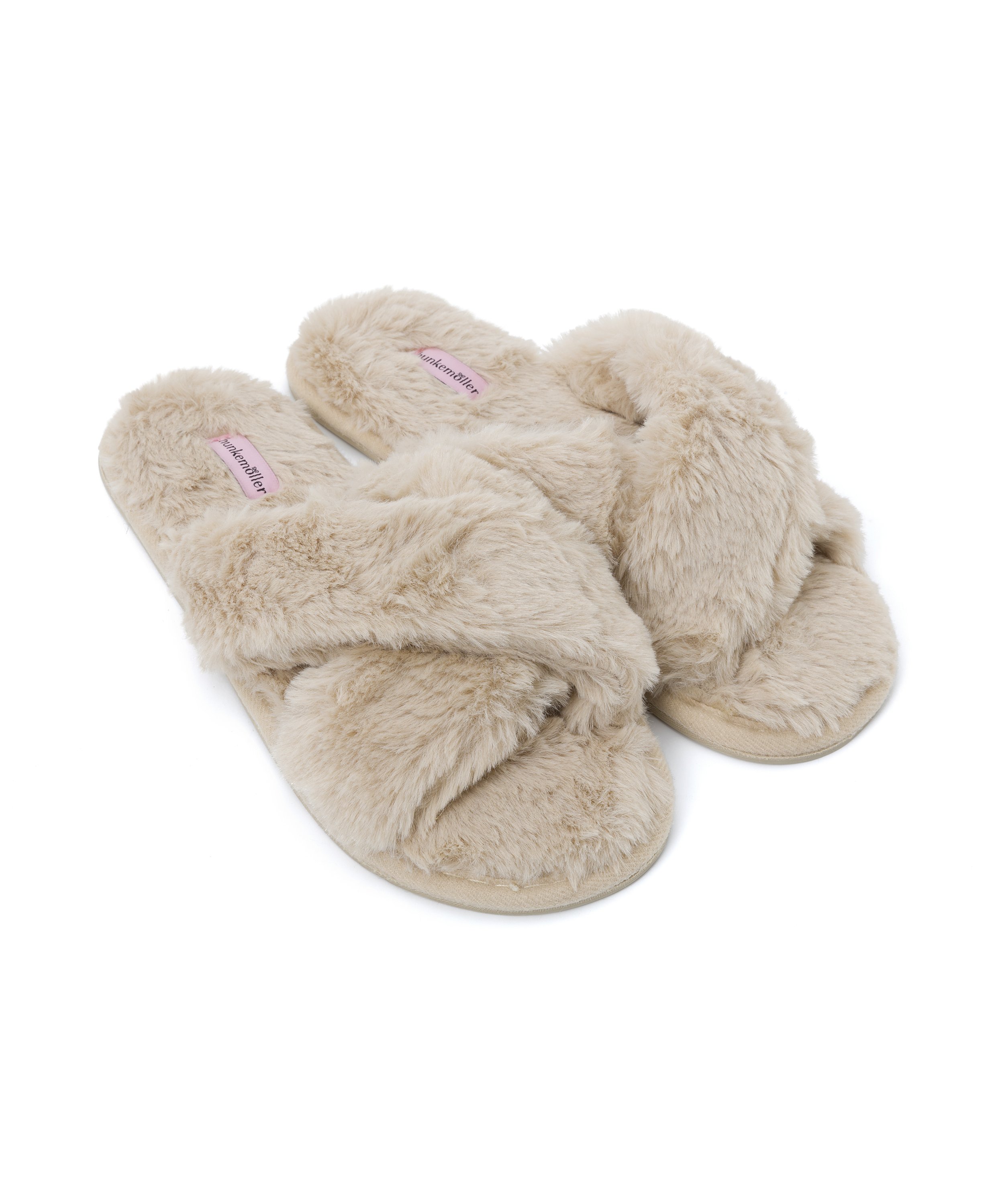 Cross Straps Indoor Sandals, White, main